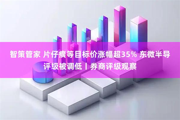 智策管家 片仔癀等目标价涨幅超35% 东微半导评级被调低丨券商评级观察